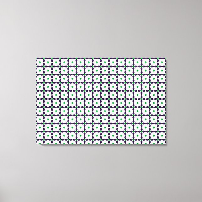 Gemstone Art, grün und Lila Leinwanddruck (Vorderseite)