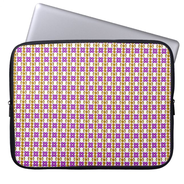 Gemstone Art Lila Orange Laptopschutzhülle (Vorderseite)