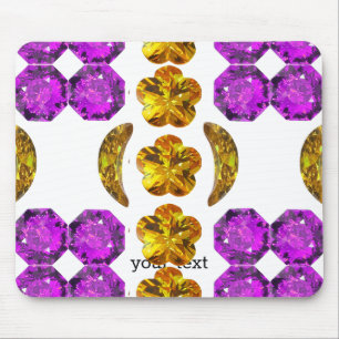 Gemstone Art Lila Orange Mousepad