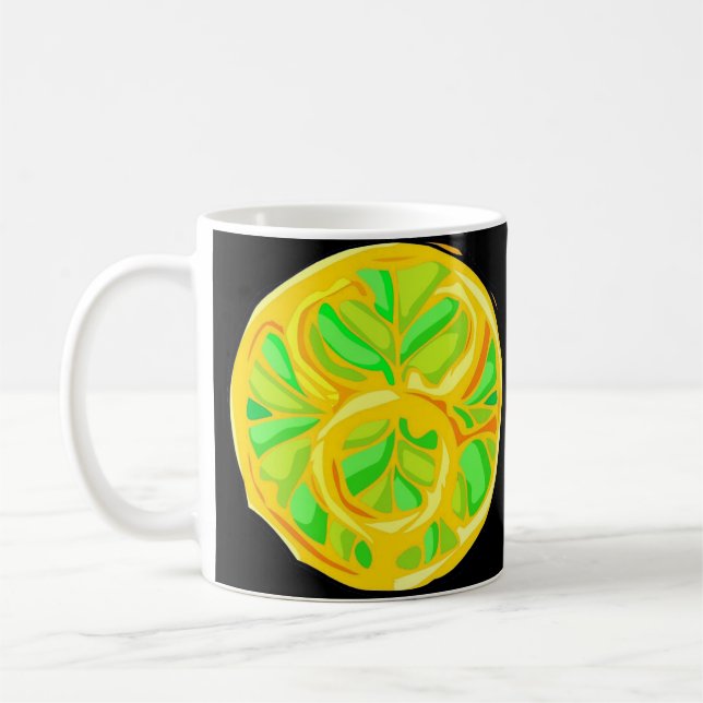 Gemstone Colored Taurus Symbol Kaffeetasse (Links)