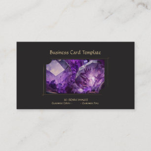 Gemstone Crystal Jewel Amethyst Visitenkarte