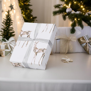 Gemstone Crystal Rentier Weihnachtswrapping Paper Geschenkpapier