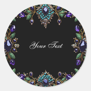 Gemstone Floral Sticker