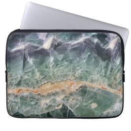 Gemstone Fluorit Foto Lila Grünes Mineralwasser Laptopschutzhülle