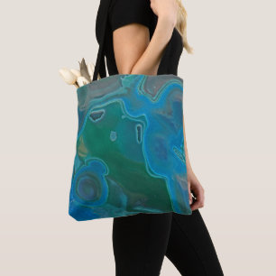 Gemstone Foto Vivid Blue Green Abstrakt Gem Tasche