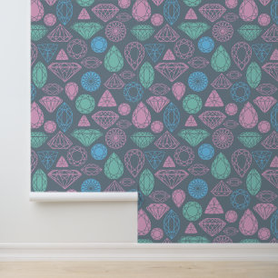 Gemstone Icon-Muster Tapete