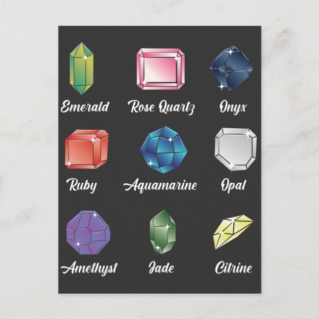 Gemstone Lover Juwelier Geologe Crystal Hunter Postkarte (Vorderseite)