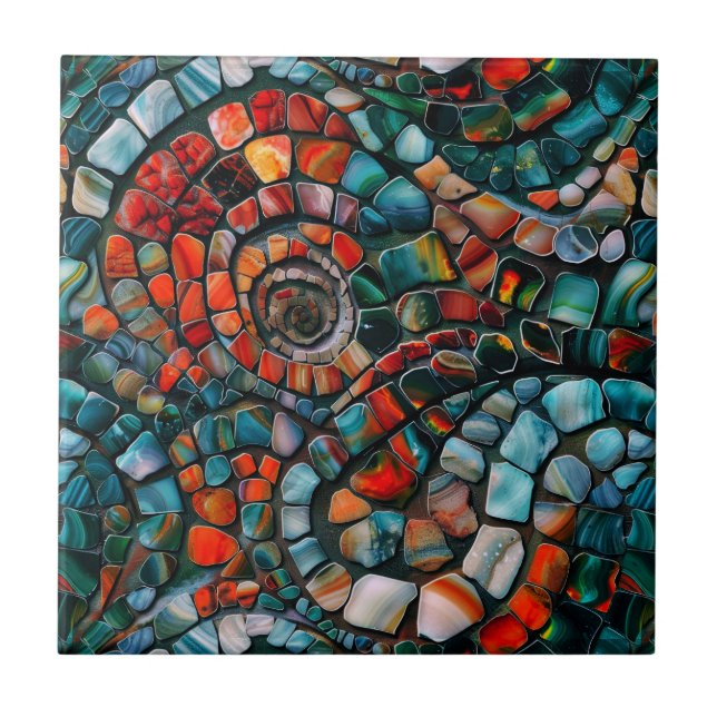 Gemstone Mosaik Keramik Tile Fliese (Vorderseite)
