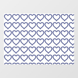 Gemstone Sapphire Blue Heart Fensteraufkleber