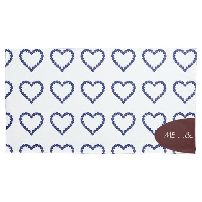 Gemstone Sapphire Blue Heart Kissenbezug (Vorderseite-Links)