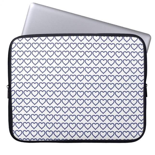 Gemstone Sapphire Blue Heart Laptopschutzhülle (Vorderseite)