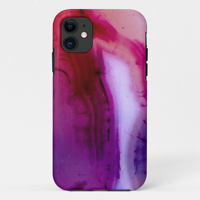 Gemstone Series - Agate in Lila mit Quarz Case (Rückseite)