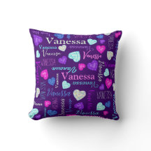 Gemstones Herzen individuelle Name farbenfroh Vane