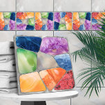 Gemstones MosaikCollage Fliese<br><div class="desc">Gemstones MosaikCollage</div>