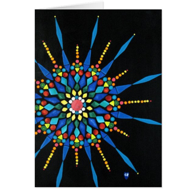 Gemstones Mosaikmuster, Ihre Nachricht, Karten (Vorne)