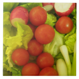 Gemüse aus Salat Fliese