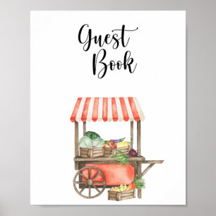 Gemüse Babydusche - Gästebuch