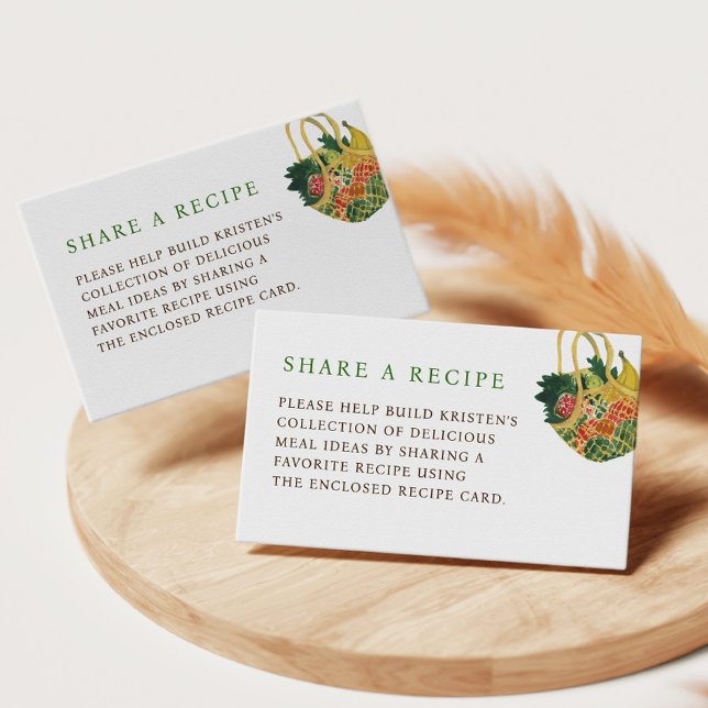 Gemüse Bauern Markt Brautparty Rezept Begleitkarte (Von Creator hochgeladen)