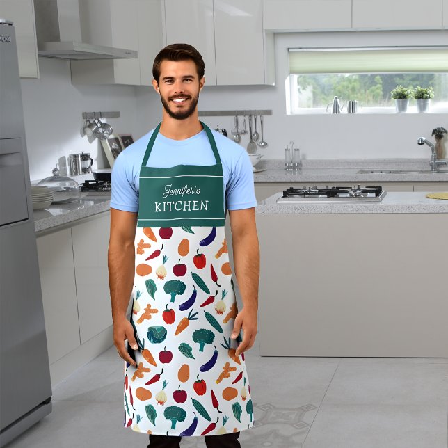 Gemüse Custom Kitchen Unisex Schürze (Von Creator hochgeladen)