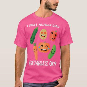 Gemüse für Männer Frauen Gesundes Lebensstil Essen T-Shirt