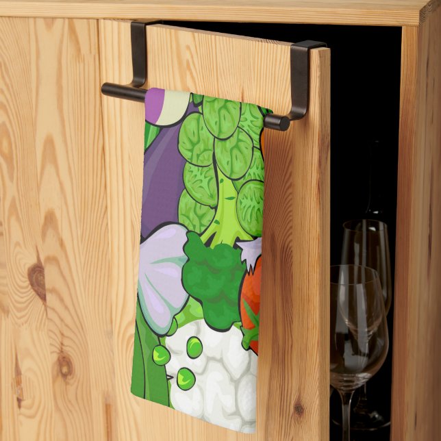 Gemüse Geschirrtuch (Drittel gefaltet)