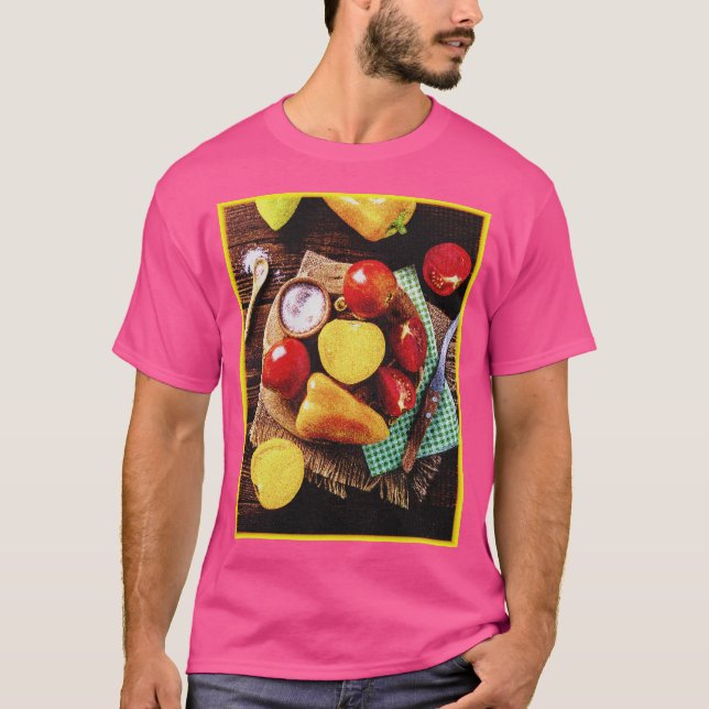"Gemüse hausgemachte Salate" Niedliches Foto. Jetz T-Shirt (Vorderseite)