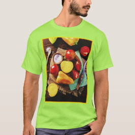"Gemüse hausgemachte Salate" Niedliches Foto. Jetz T-Shirt
