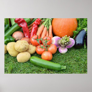 Gemüse im Herbst Poster