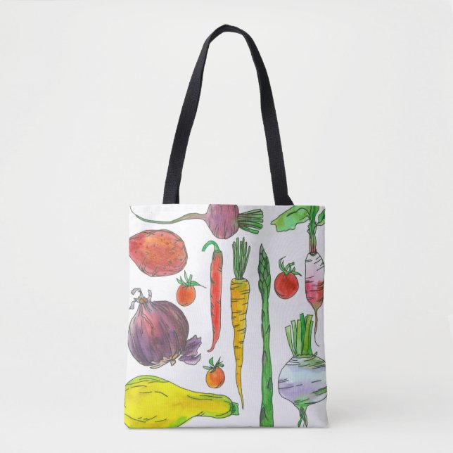 Gemüse Karotten Asparagus Beets Market Lebensmitte Tasche (Vorderseite)