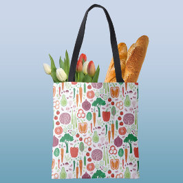 Gemüse-Lebensmittel-Kunst-Bauernmarkt Tasche