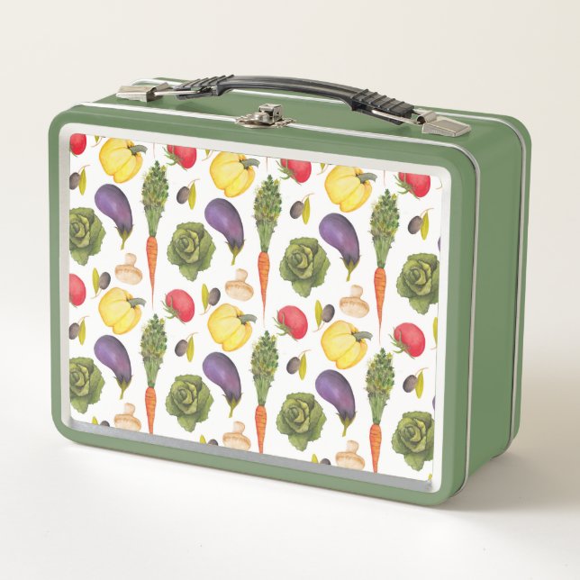 Gemüse Metall-Lunchbox Metall Brotdose (Vorderseite)