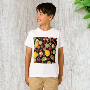 Gemüse-Muster T-Shirt