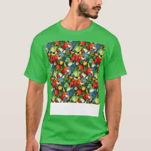 Gemüse Nahtloses Muster Gemüse Blattreiches Grün S T-Shirt