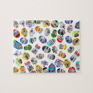 Gemüse Obst Strichcode Sticker Muster