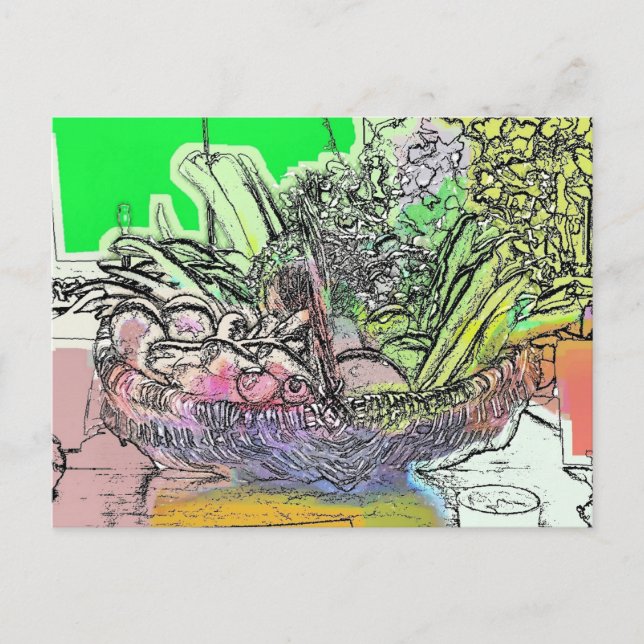 GEMÜSE POSTKARTE (Vorderseite)