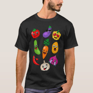 Gemüse Shirt Niedlich Veggie Vegane Liebhaber T-Sh