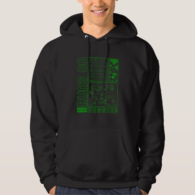 Gemüse wird in Veggies Vegan gegessen gesund P Hoodie (Vorderseite)