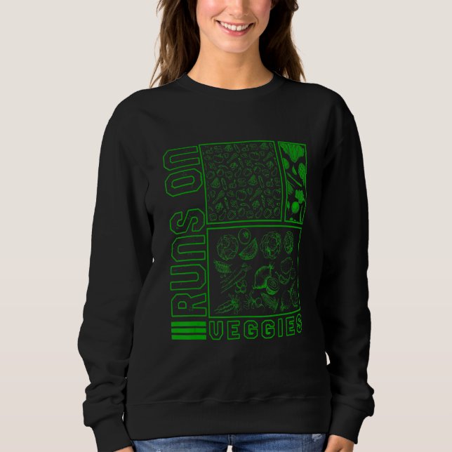 Gemüse wird in Veggies Vegan gegessen gesund P Sweatshirt (Vorderseite)