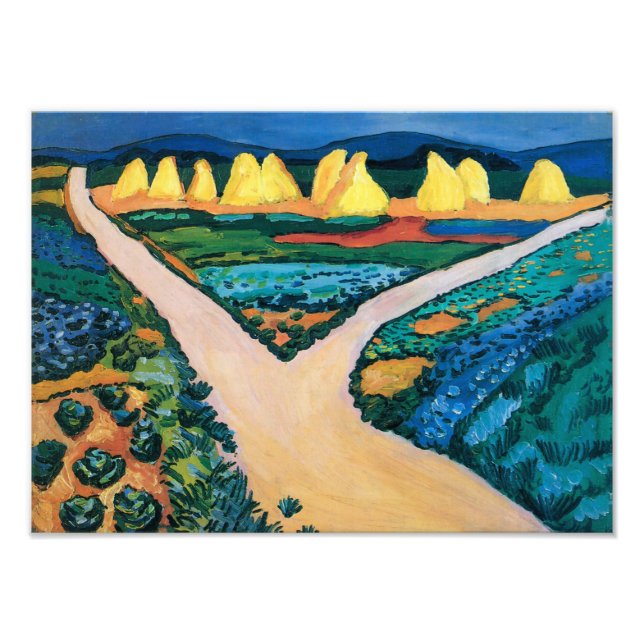 Gemüsefelder | Auguste Macke | Fotodruck (Vorne)