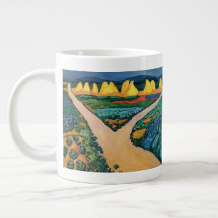 Gemüsefelder von August Macke, Vintage Fine Art Jumbo-Tasse