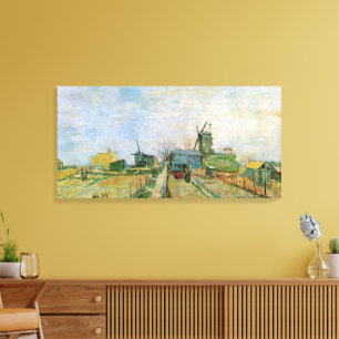 Gemüsegarten in Montmartre von Vincent van Gogh Leinwanddruck