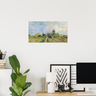 Gemüsegarten in Montmartre von Vincent van Gogh Poster