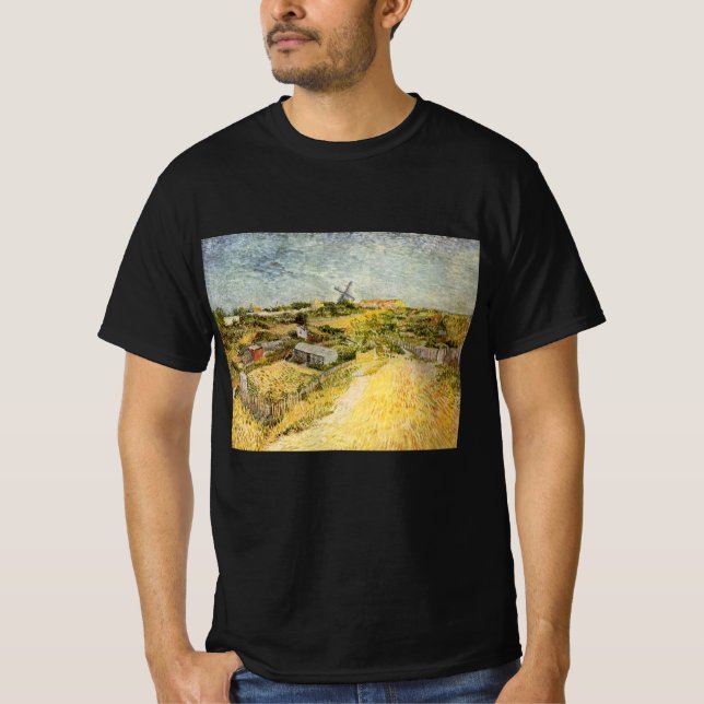 Gemüsegärten, Montmartre von Vincent van Gogh T-Shirt (Vorderseite)
