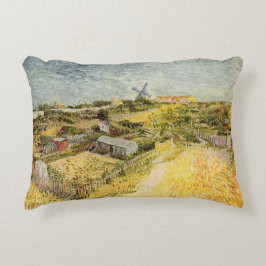 Gemüsegärten, Montmartre von Vincent van Gogh Zierkissen