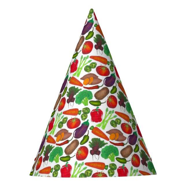 Gemüsegarten produzieren Grünmarktprodukte Partyhütchen (Vorderseite)