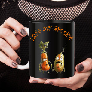 Gemüsehalk Halloween schwarz Zweifarbige Tasse