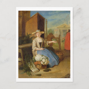 Gemüsehändler, Covent Garden, c.1726 (Öl auf PA Postkarte