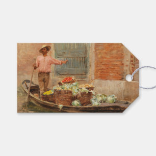 Gemüsehändler in Venedig (von Vincenzo Caprile) Geschenkanhänger