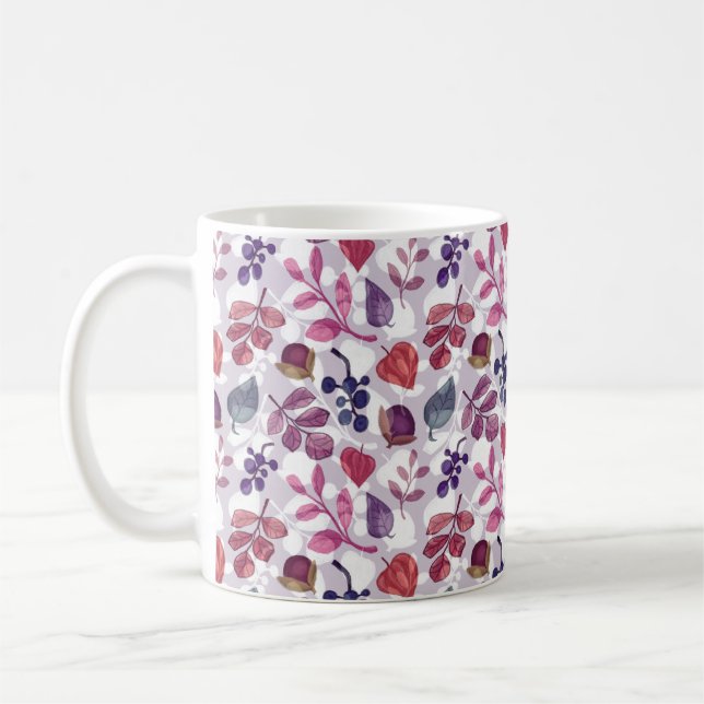 Gemüseherbst nahtlos zeichnend Muster Kaffeetasse (Links)