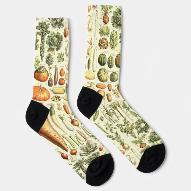 Gemüsematerial Socken - Gesunde Ernährung Kunst (Rechts)